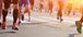 feet running on pavement