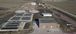 Aerial view of a wastewater treatment plant.