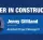Graphic featuring Jenny Gilliland with the text “Leader in Construction” and “Assistant Project Manager II.”