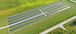 aerial view of a field of solar panels
