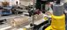 A production line in a food and beverage facility for packaged baked goods moving along a conveyor system.