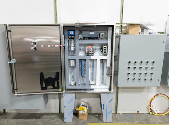 Photo of a small, but well-kept control panel.