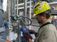 Employee performing an assessment on equipment.