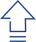 Upward-pointing arrow icon representing growth, progress, or upward movement.