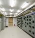 View of an empty electrical room.