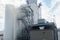 Outside view of a pet food facility.