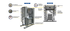 A graphic showing a skid and it's parts, including GFCI receptacles for personnel protection and convenience, breaker locks one very branch circuit, junction boxes for common high amperage loads, hinge system to keep enclosures open/hands free, lifting hooks for easy hoisting, built-in ladders for cord and cable management, 12x12 wire-way for connection of miscellaneous loads to either panel board, 480V sub-feed breaker to power additional downstream skids, and forklift pockets for simple setup anywhere on the jobsite.